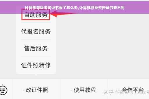 计算机等级考试证书丢了怎么办,计算机职业资格证书查不到