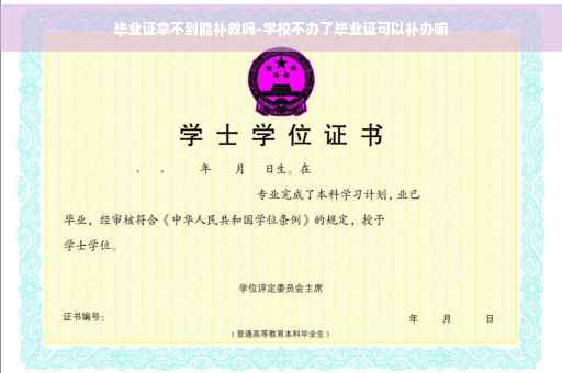 毕业证拿不到能补救吗-学校不办了毕业证可以补办嘛