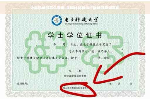 计算机证书怎么查询-全国计算机电子版证书查询官网