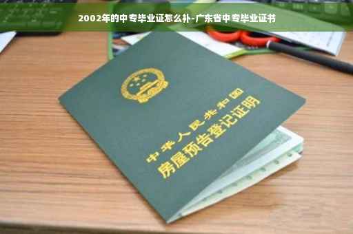 2002年的中专毕业证怎么补-广东省中专毕业证书