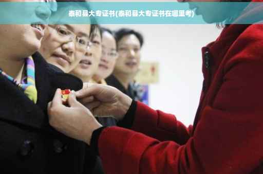 泰和县大专证书(泰和县大专证书在哪里考)