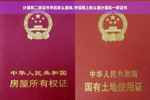 计算机二级证书学历怎么查询,学信网上怎么查计算机一级证书