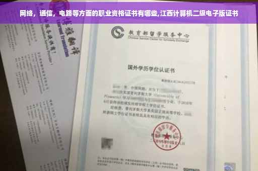 网络，通信，电路等方面的职业资格证书有哪些,江西计算机二级电子版证书