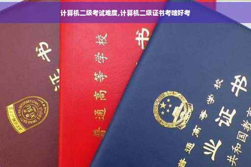 计算机二级考试难度,计算机二级证书考啥好考