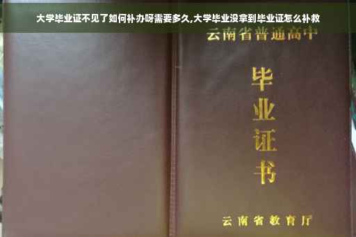 大学毕业证不见了如何补办呀需要多久,大学毕业没拿到毕业证怎么补救