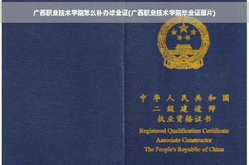 广西职业技术学院怎么补办毕业证(广西职业技术学院毕业证图片)