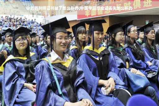 中药药剂师证书掉了怎么补办,中医学院毕业证丢失怎么补办