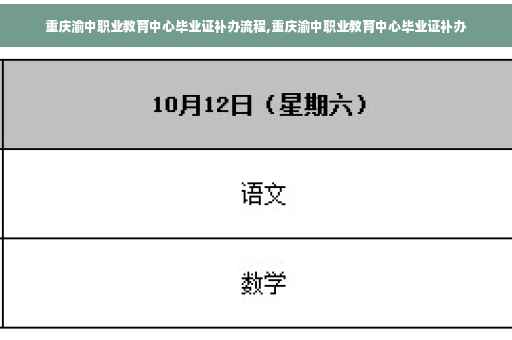 重庆渝中职业教育中心毕业证补办流程,重庆渝中职业教育中心毕业证补办