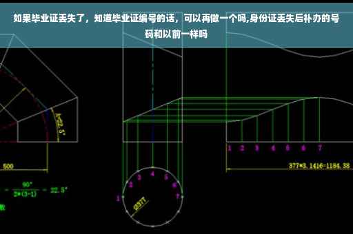 如果毕业证丢失了，知道毕业证编号的话，可以再做一个吗,身份证丢失后补办的号码和以前一样吗