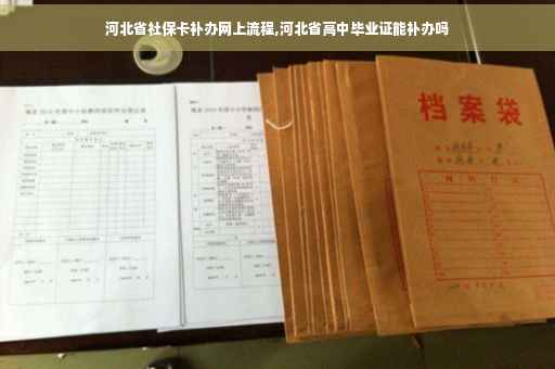 河北省社保卡补办网上流程,河北省高中毕业证能补办吗