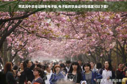 双流高中毕业证样本电子版,电子版的毕业证书在哪里可以下载?