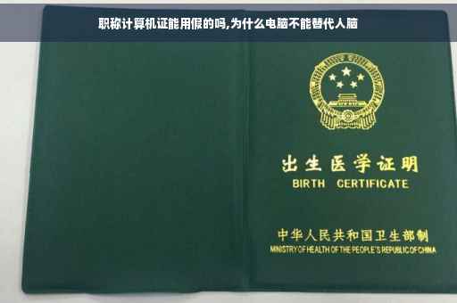 职称计算机证能用假的吗,为什么电脑不能替代人脑