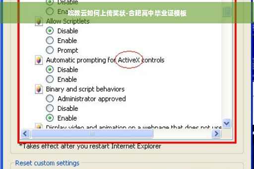 皖教云如何上传奖状-合肥高中毕业证模板