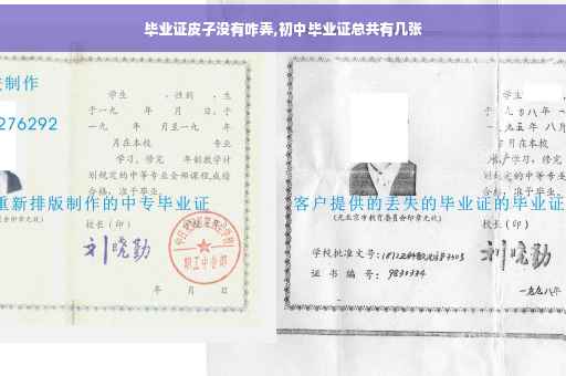 毕业证皮子没有咋弄,初中毕业证总共有几张