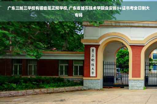 广东三加三学校有哪些是正规学校,广东省城市技术学院会安排3+证书考全日制大专吗