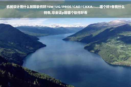 机械设计用什么制图软件好?SW/UG/PROE/CAD/CAXA……哪个好?各有什么特色,毕业证p图哪个软件好看
