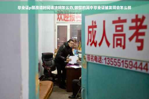 毕业证p图改造时间违法吗怎么办,做假的高中毕业证被发现会怎么样