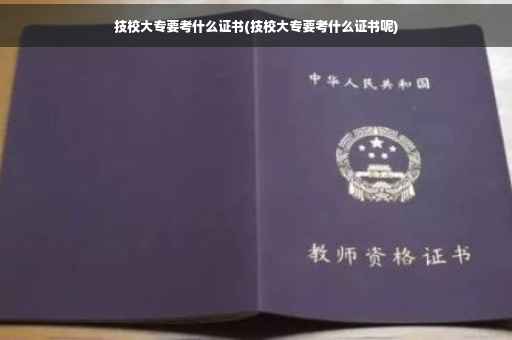 技校大专要考什么证书(技校大专要考什么证书呢)