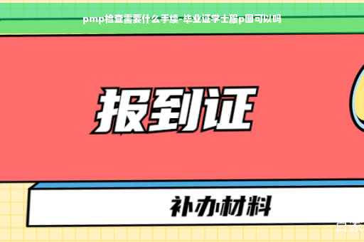 pmp检查需要什么手续-毕业证学士服p图可以吗