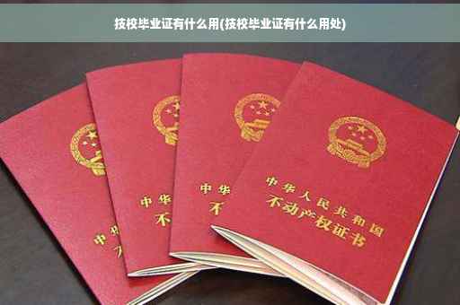 技校毕业证有什么用(技校毕业证有什么用处)