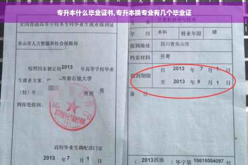 专升本什么毕业证书,专升本换专业有几个毕业证