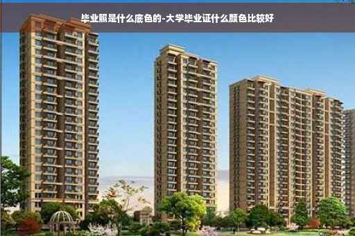 毕业照是什么底色的-大学毕业证什么颜色比较好