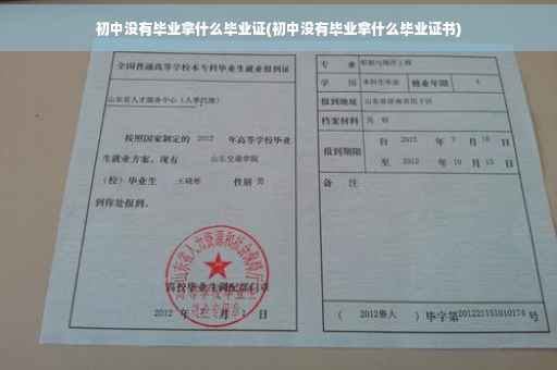 初中没有毕业拿什么毕业证(初中没有毕业拿什么毕业证书)