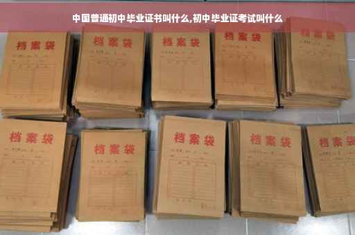 中国普通初中毕业证书叫什么,初中毕业证考试叫什么
