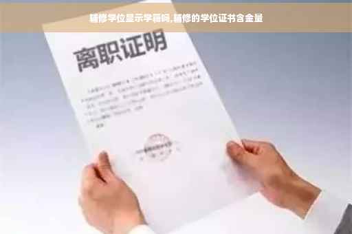 辅修学位显示学籍吗,辅修的学位证书含金量