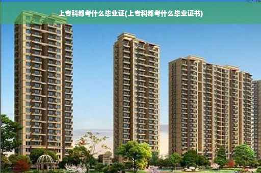 上专科都考什么毕业证(上专科都考什么毕业证书)