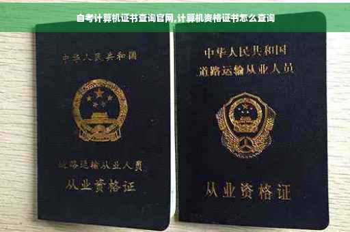 自考计算机证书查询官网,计算机资格证书怎么查询
