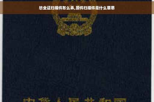 毕业证扫描件怎么弄,原件扫描件是什么意思