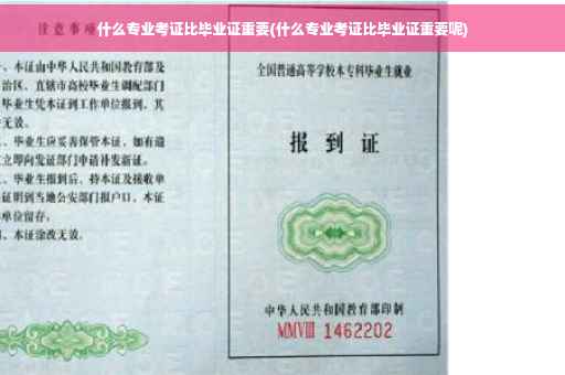 什么专业考证比毕业证重要(什么专业考证比毕业证重要呢)