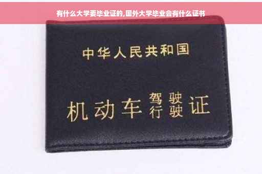 有什么大学要毕业证的,国外大学毕业会有什么证书