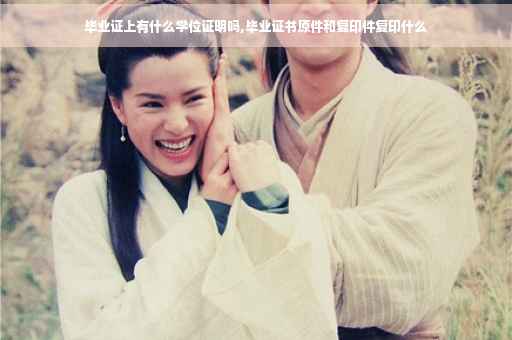 毕业证上有什么学位证明吗,毕业证书原件和复印件复印什么