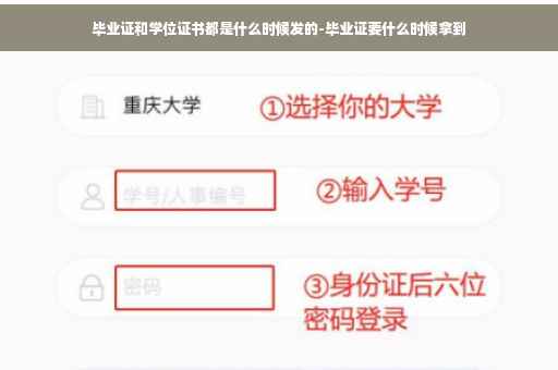 毕业证和学位证书都是什么时候发的-毕业证要什么时候拿到