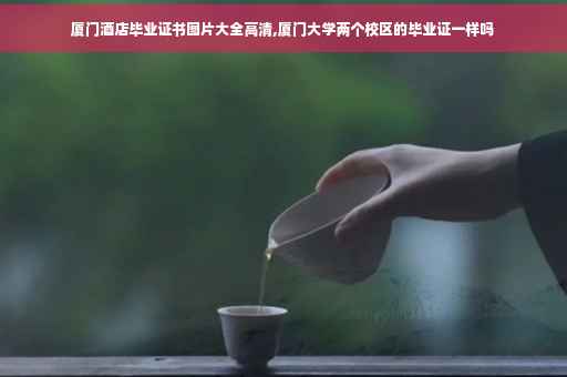 厦门酒店毕业证书图片大全高清,厦门大学两个校区的毕业证一样吗