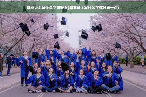 毕业证上写什么字体好看(毕业证上写什么字体好看一点)
