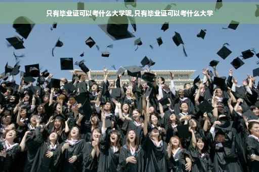 只有毕业证可以考什么大学呢,只有毕业证可以考什么大学