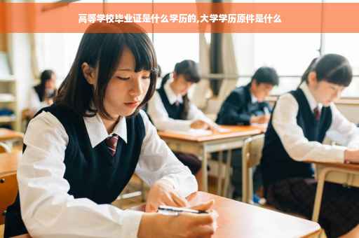 高等学校毕业证是什么学历的,大学学历原件是什么