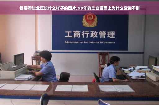 我要看毕业证长什么样子的图片,99年的毕业证网上为什么查询不到