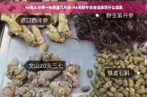 96年入小学一年级是几月份-96年初中毕业证填写什么信息
