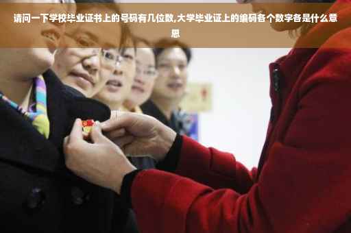 请问一下学校毕业证书上的号码有几位数,大学毕业证上的编码各个数字各是什么意思