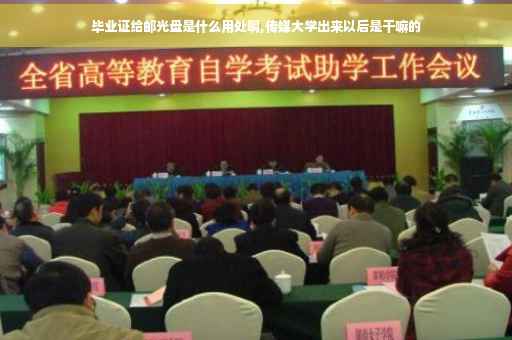 毕业证给邮光盘是什么用处啊,传媒大学出来以后是干嘛的