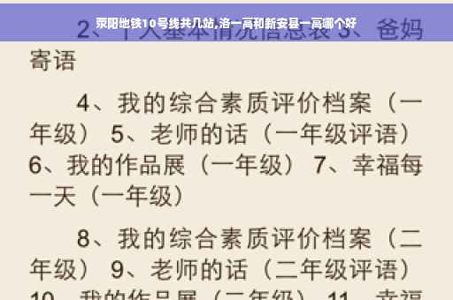 荥阳地铁10号线共几站,洛一高和新安县一高哪个好