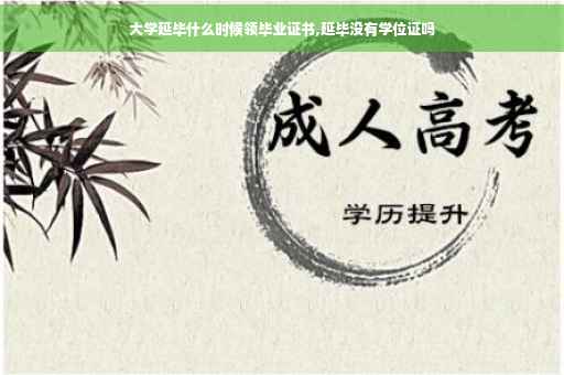 大学延毕什么时候领毕业证书,延毕没有学位证吗