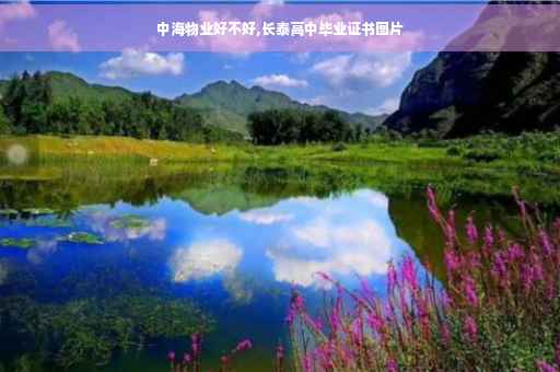 中海物业好不好,长泰高中毕业证书图片