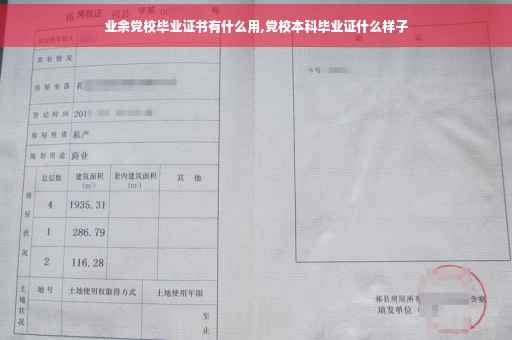 业余党校毕业证书有什么用,党校本科毕业证什么样子