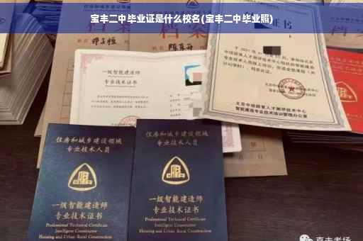 宝丰二中毕业证是什么校名(宝丰二中毕业照)