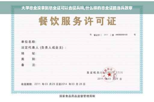 大学毕业没拿到毕业证可以去征兵吗,什么样的毕业证能当兵政审